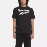 Camiseta con logotipo grande apilado Reebok Identity para hombre - Imagen 2